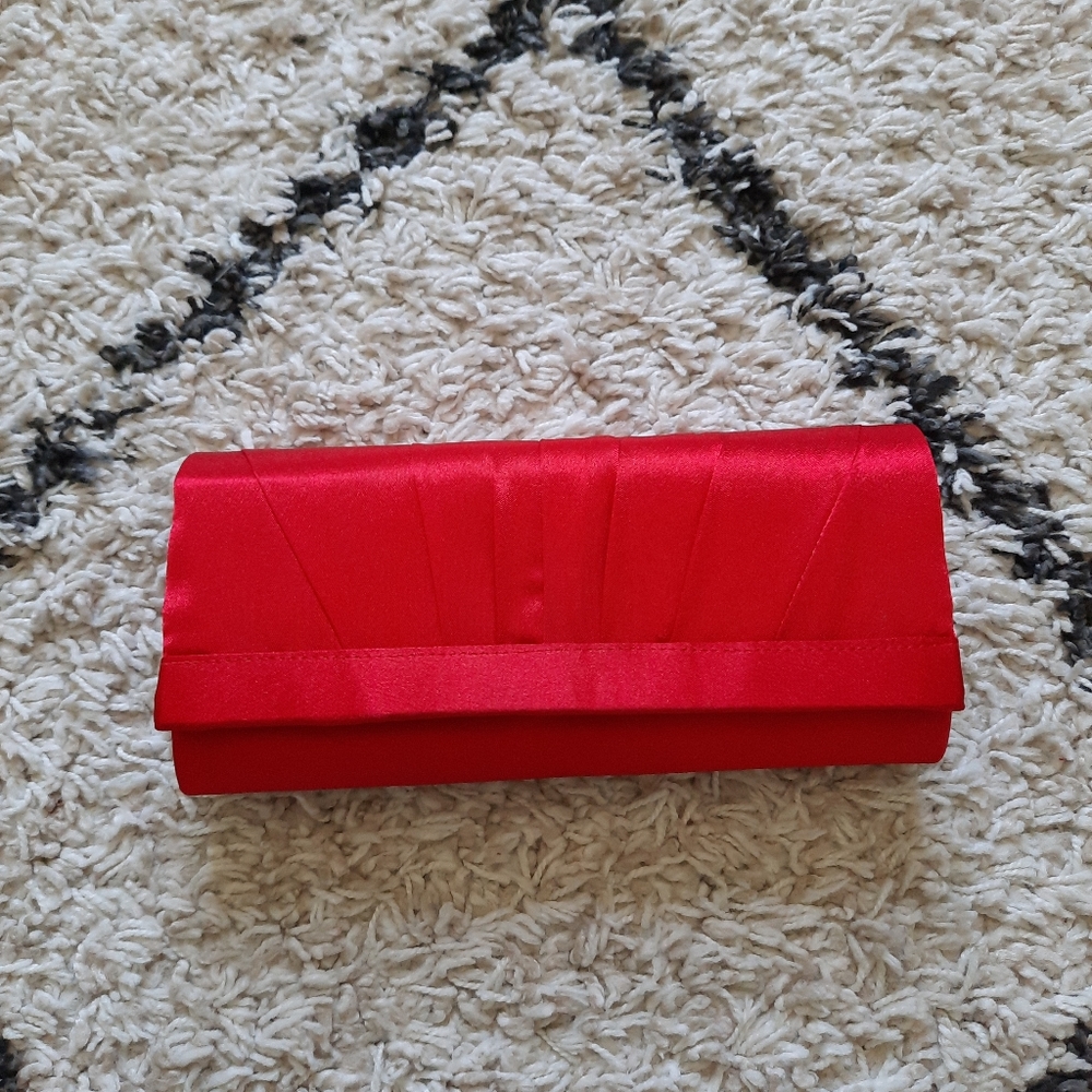 Red evening bag